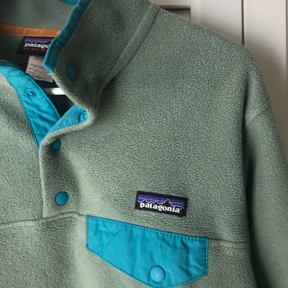Sage Green Patagonia Synchilla Pullover